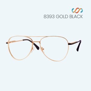 8393 Gold Black Aviator Frame - Image 3