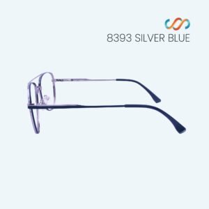 8393 Silver Blue Aviator Frame - Image 3