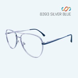 8393 Silver Blue Aviator Frame - Image 2