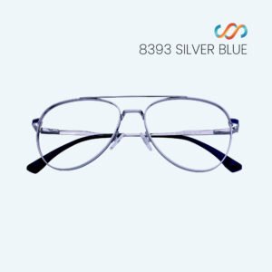 8393 Silver Blue Aviator Frame - Image 5