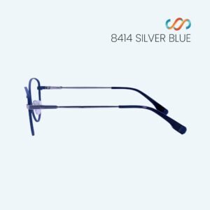 8414 Silver Blue Cat Eye Frame - Image 4