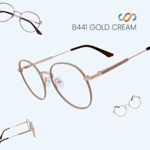 8441 Gold Beige Round Frame - Image 5