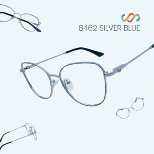 8462 Blue Semi Cat Eye Frame - Image 5