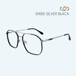 8486 Silver Black Hexagonal Frame - Image 3
