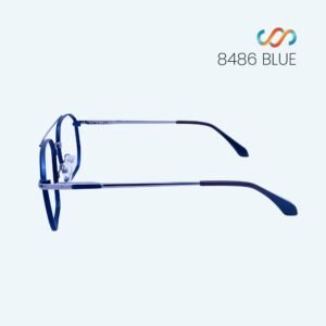 8486 Silver Matte Blue Hexagonal Frame - Image 5